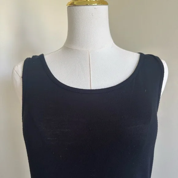 Black Cotton Long Sundress- Medium - Picture 3 of 6